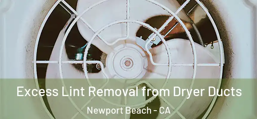 Excess Lint Removal from Dryer Ducts Newport Beach - CA